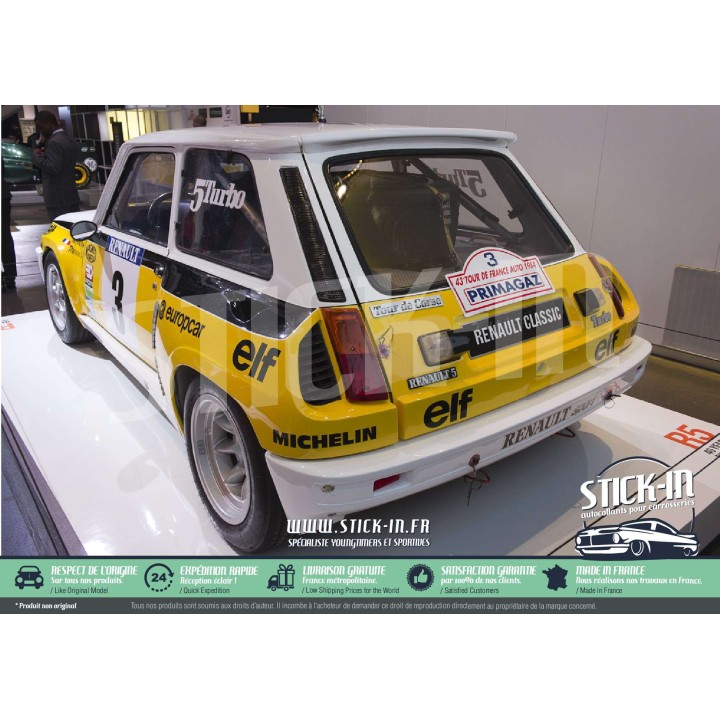 Renault 5 Turbo Tour de Corse Rallye Ragnotti 1983-1984 Sticker Decoration Kit