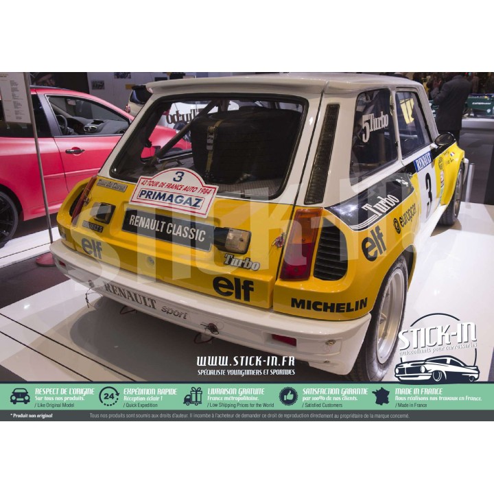 Kit de decoración de pegatinas Renault 5 Turbo Tour de Corse Rallye Ragnotti 1983-1984