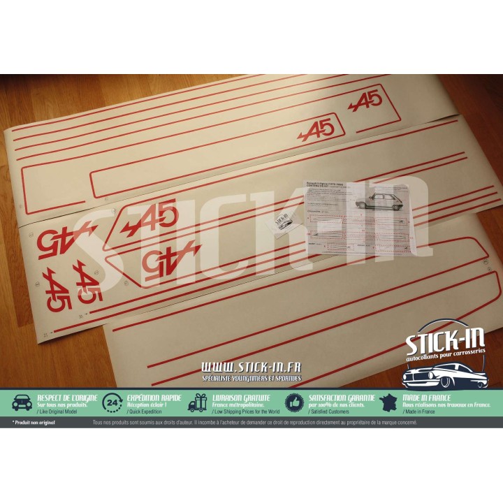 stickers stickers Renault 5 Alpine 1976 1977 1978 1979 1980