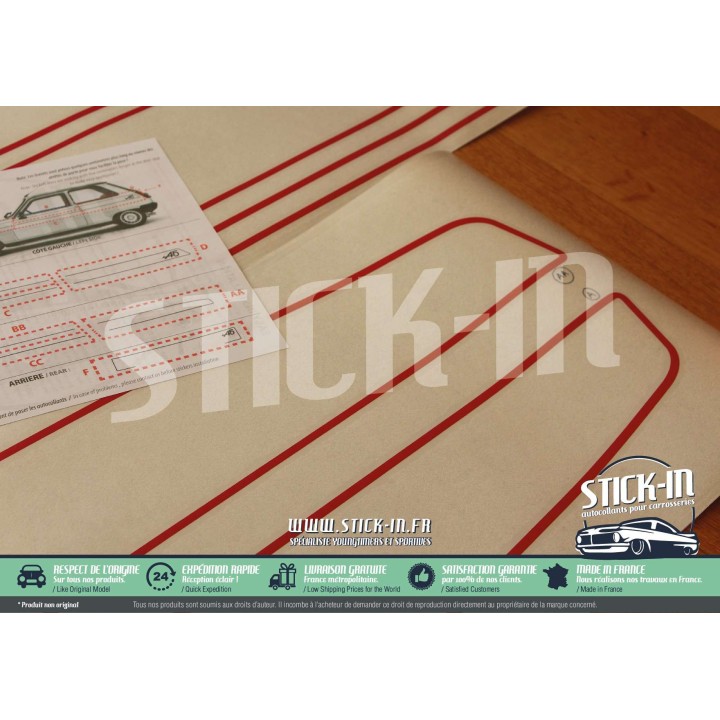 stickers stickers Renault 5 Alpine 1976 1977 1978 1979 1980