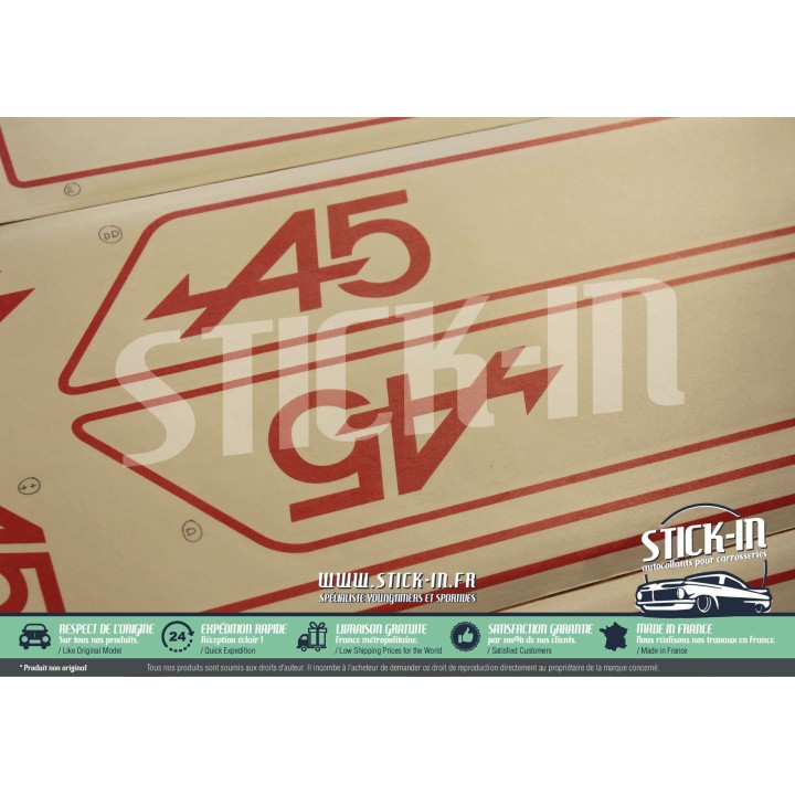 stickers stickers Renault 5 Alpine 1976 1977 1978 1979 1980