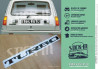 TURBO Aufkleber Renault 5 Alpine R5 Maxi 2 Heckscheibenaufkleber