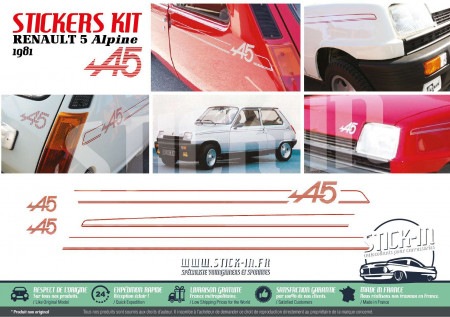 Renault 5 Alpine 1981 body stripping kit