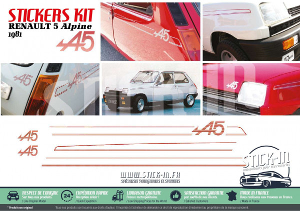 Renault 5 Alpine 1981 body stripping kit