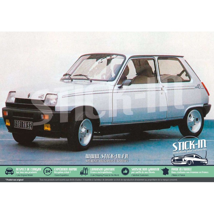 Kit de desmontaje de carrocería para Renault 5 Alpine 1981