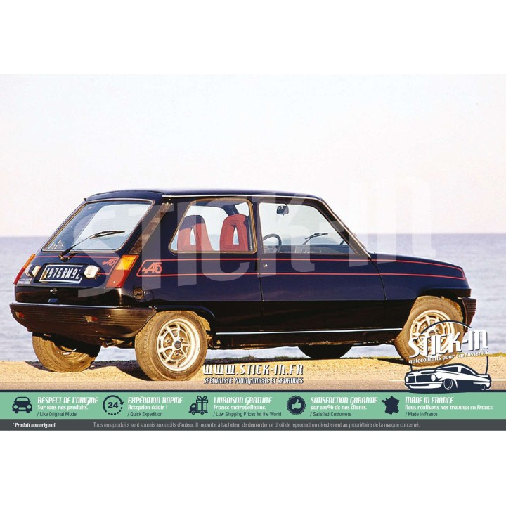 Aufkleber Renault 5 Alpine 1976 1977 1978 1979 1980