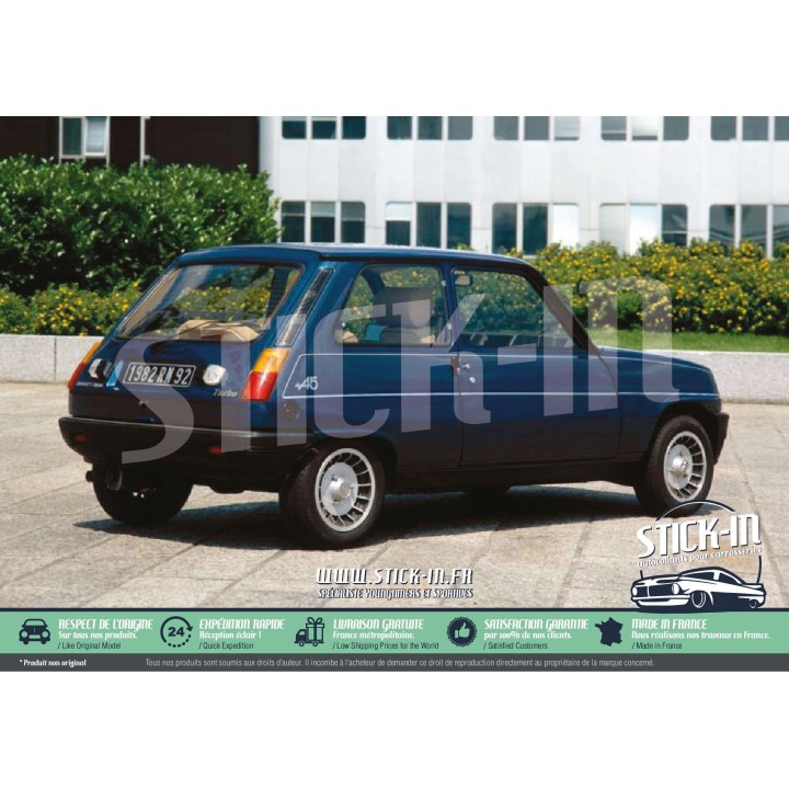 Kit completo di adesivi per Renault 5 Alpine Turbo A5 1982 1983 1984