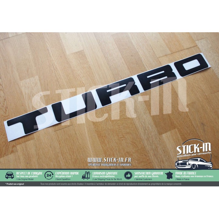 TURBO sticker for Renault 5 Turbo Alpine rear window