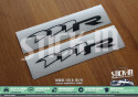Adesivi Lotus Elise 111R S2 per parafango anteriore grigio antracite