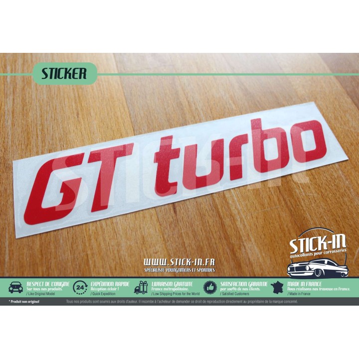 Renovation Monogram Sticker for Renault 5 GT Turbo Red