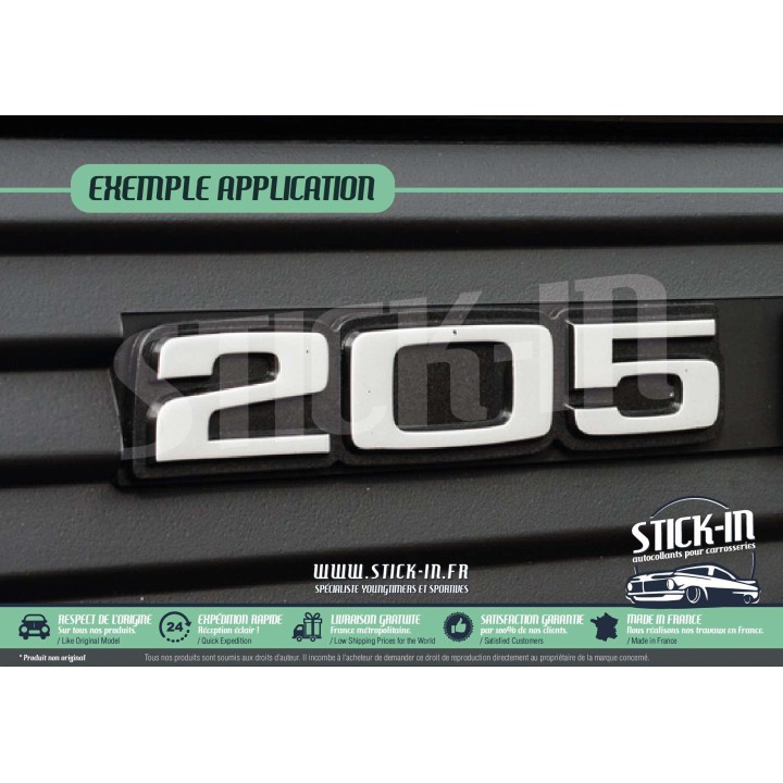 Peugeot 205 Renovation Monogram Sticker