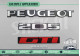Renovation Logos Badges Monogrammes Rape Peugeot 205 GTI Autocollants Stickers