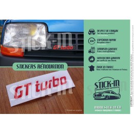 Stickers, Decals, Renovation, Logo, Monogram, Grille, Renault 5 GT Turbo R5 GTT Phase 1