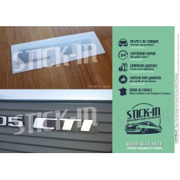 CTI Peugeot 205 Cabriolet Monogram Sticker Renovation