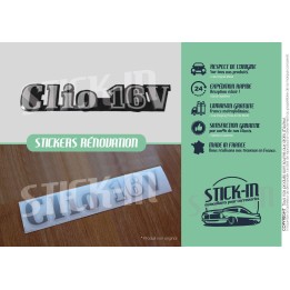 Renovation of Renault Clio 16V Monogram Stickers and Decals