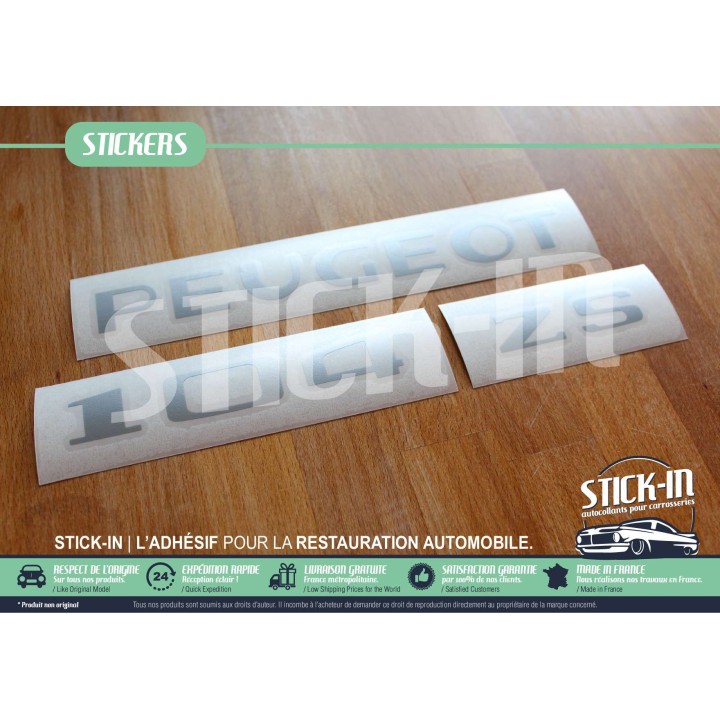 Autocollants Renovation Ensemble Monogrammes Peugeot 104 ZS S Stickers