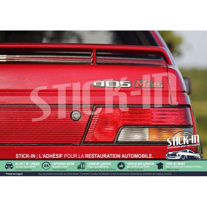 Renovation Logos Badges Monogrammes Peugeot 405 Mi16 Autocollants Stickers