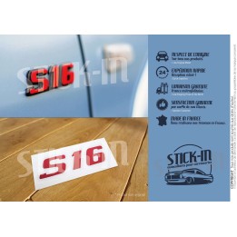 Peugeot 106 306 S16 Renovation Sticker Monogram Logo