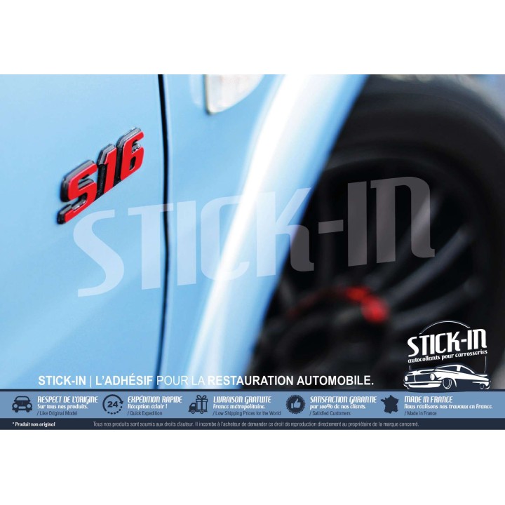 Peugeot 106 306 S16 Renovierungsaufkleber Monogramm Logo