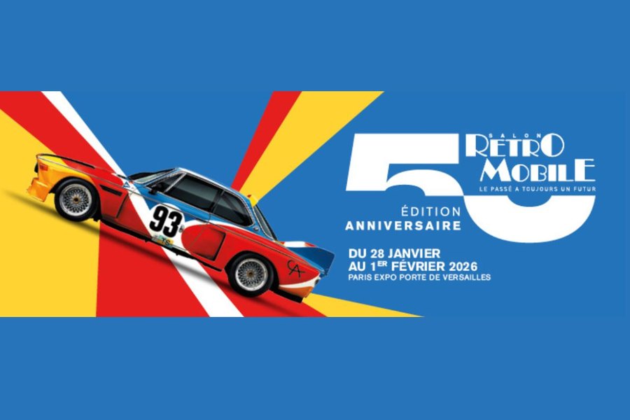 Immagine ufficiale di Rétromobile 2026, 50ª edizione