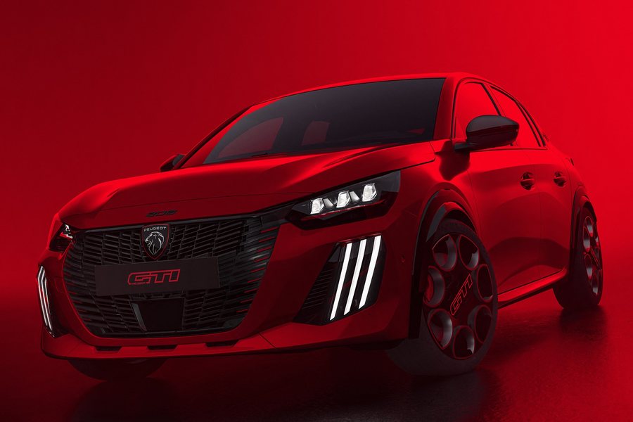 La nuova Peugeot E-208 GTi elettrica da 280 CV
