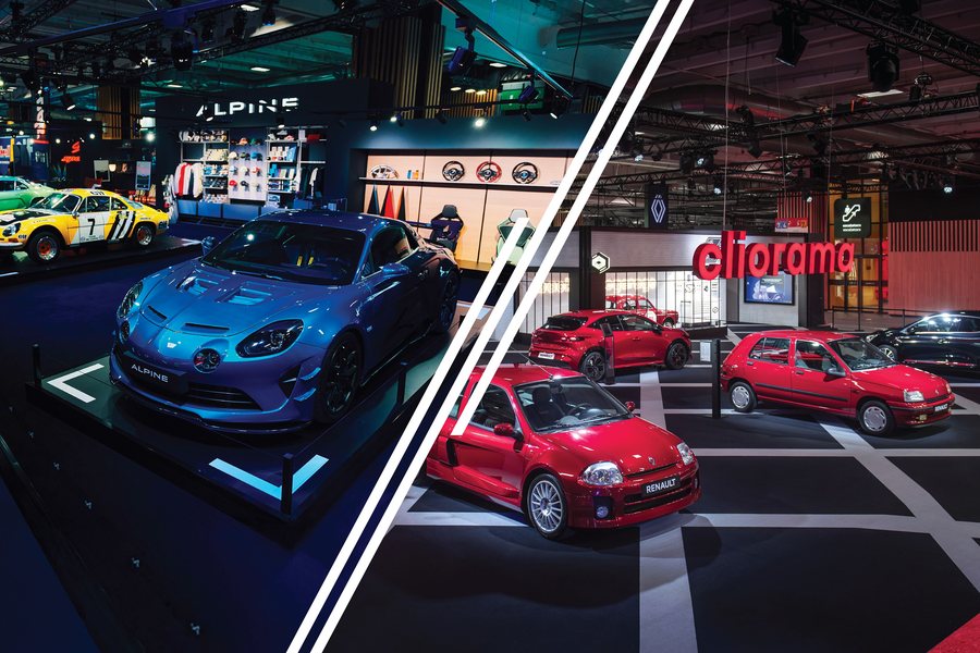 Lo stand Renault Cliorama e le sue Clio a Rétromobile 2026