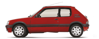 Stickers Peugeot 205 Rallye bande PTS de coffre autocollant hayon GTI - fr